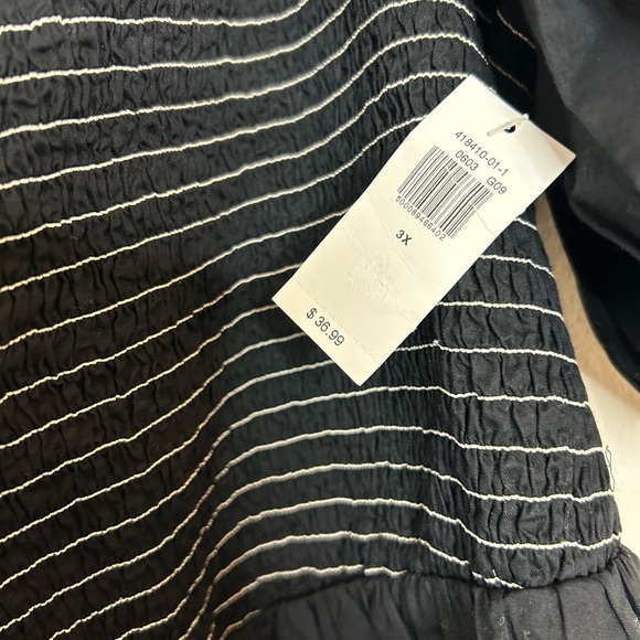 NWT- Old Navy- Black - Off Shoulder Top- size 3X - Picture 3 of 3